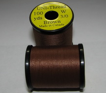 ��������� ���� UNI THREAD 3/0 brown 100 yds